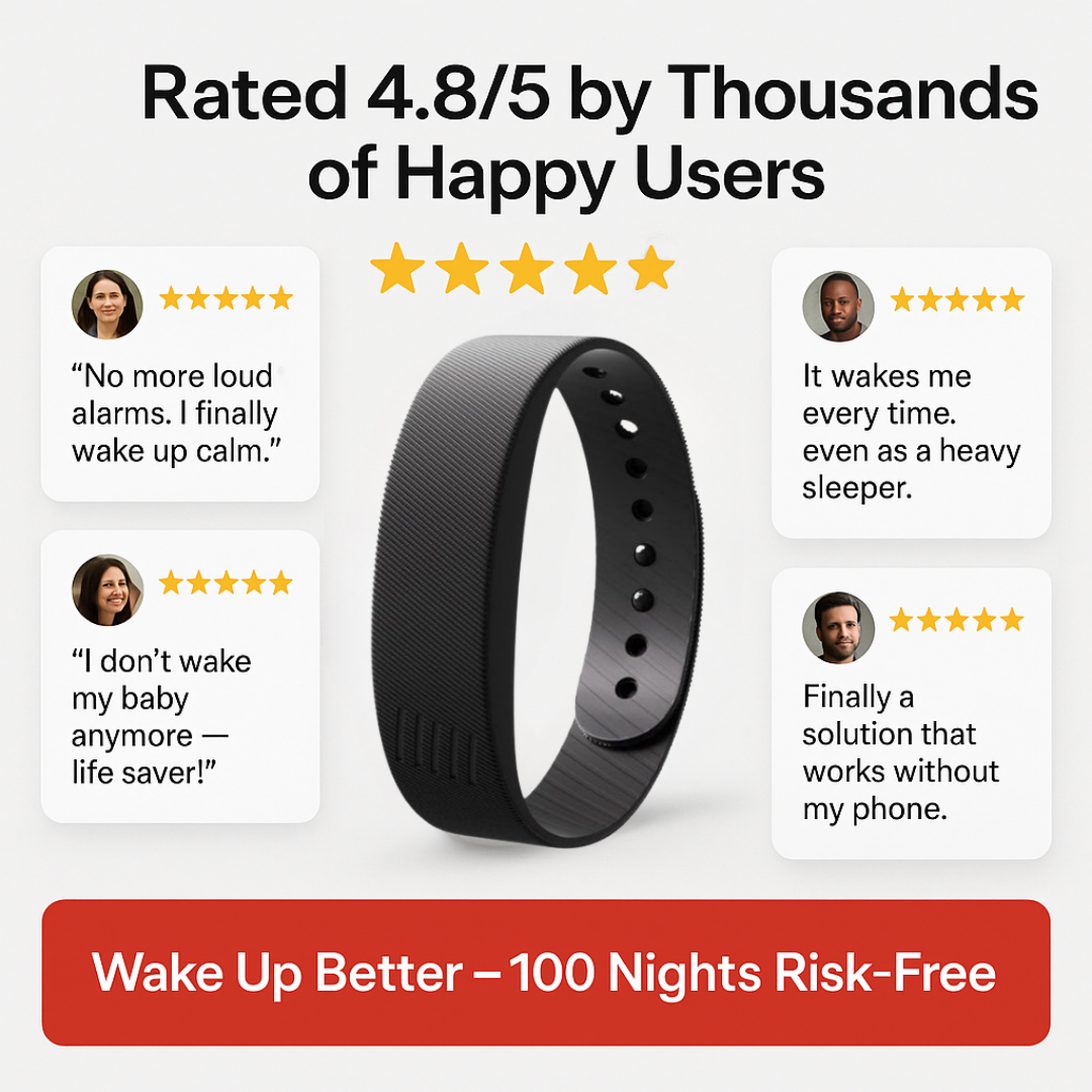100% Wake-Up Alarm - AuroBand SilentPulse™