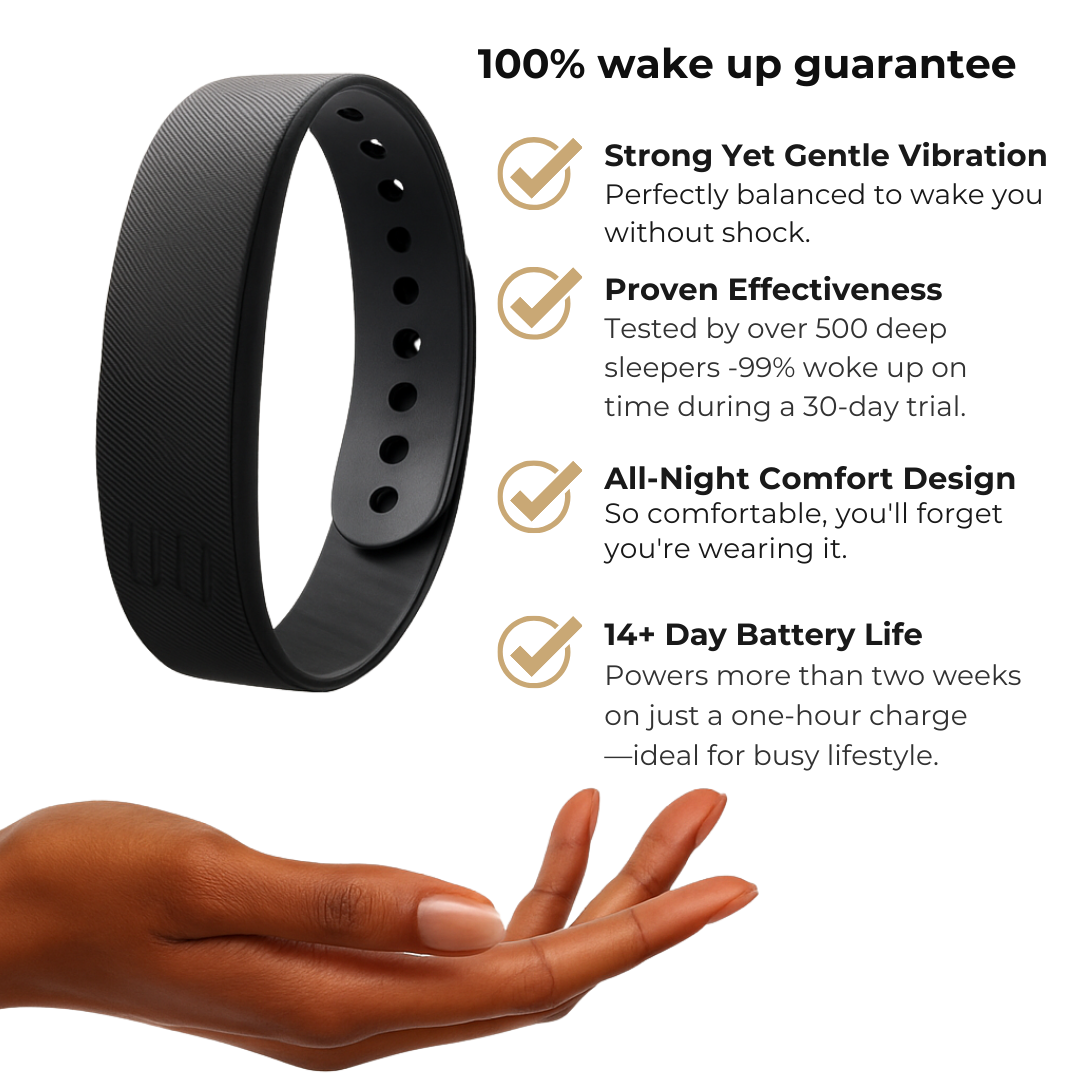 100% Wake-Up Alarm - AuroBand SilentPulse™